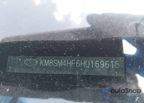 2017 Hyundai Santa Fe Se из США, поврежденный, VIN KM8SM4HF6HU169615